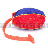 Bite Tug of French Linen with T-Shape Handle for Young Bulldog