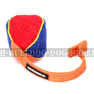 Bite Tug of French Linen with T-Shape Handle for Bulldog Puppy