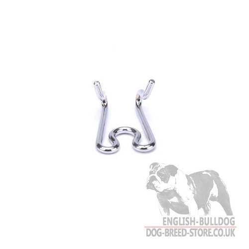 Bulldog Collar Extra Prongs of Chrome-Plated Steel