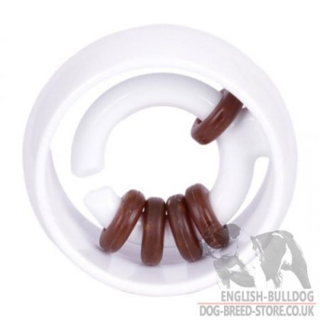 Bulldog Dog Toy Food Challenge "TREAT Ringer Orb"