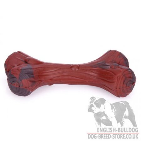 English Bulldog Puppy Toy Crunchy Bone "BEND-E-Branch"