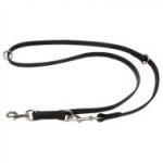 English Bulldog Leash of Leather and Stainless Steel, Functional