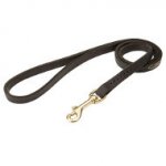 Dog Training and Walking Leather Leash for English Bulldog