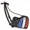 Dog Muzzle France for Bulldog with Hand Painted French Flag