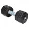 Dog Dumbbell with 8 Black Removable Plates - 4.4 lbs