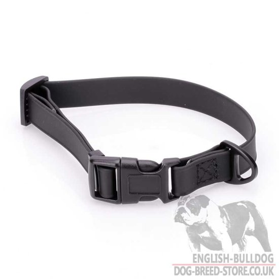 Biothane Quick-Release Collar for Young Bulldog - Click Image to Close
