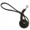 Bulldog Leash Leather with Braids and Stainless Steel Snap Hook