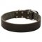 Leather Dog Collar for Bulldogs, Classic Design, 2 Inch Wide