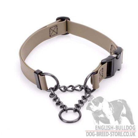 Biothane Martingale Dog Collar for Bulldog Obedience Training