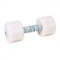 "The Tool of Power" Dumbbell for Your Dog of White Plastic, 2 kg