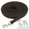 Long Dog Lead Wide Leather for Bulldog Tracking, Training 20 mm