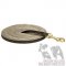 Tracking Lead for Loose Leash Walking of Black Leather (10 mm)