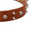 English Bulldog Rock Star Dog Collar with Spikes and Skulls