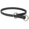 Silent Leather Training Choke Collar for Bulldog Good Behavior