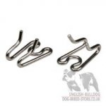 Links for Bulldog Collar, Chrome-Plated Steel, 1/8 Inch, 3.25 mm