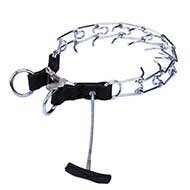 Innovative Pinch Collar with Metal Handle for Bulldog Obedience