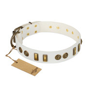 Cool English Bulldog Collar "Midsummer Snow" FDT Artisan Cool English Bulldog Collar "Midsummer Snow" FDT Artisan
