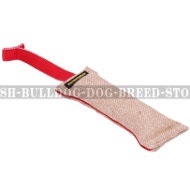 Dog Bite Tug of Jute with T-Shape Handle and Inseam for Bulldog