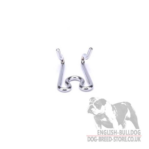 Bulldog Collar, Chrome-Plated Extra Prongs