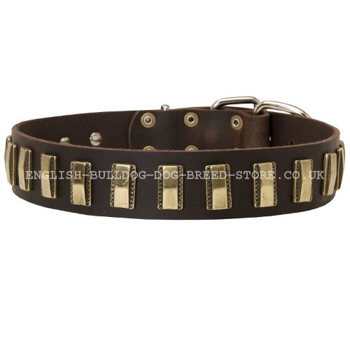 Leather Bulldog Collars UK