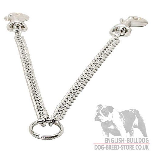 Dog Chain Coupler for 2 Bulldogs