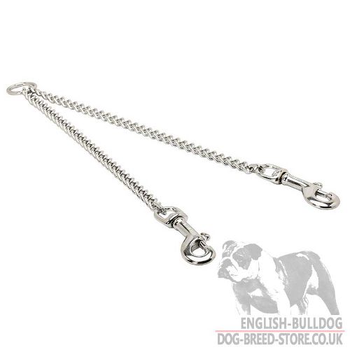 Chain Dog Leash Coupler for Bulldog