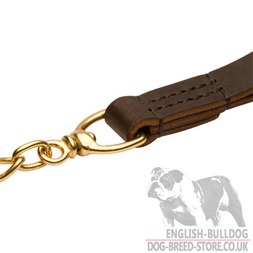 English Bulldog Reliable Chain Lead