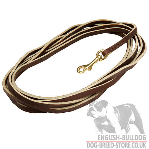 Long Leather Dog Leash UK