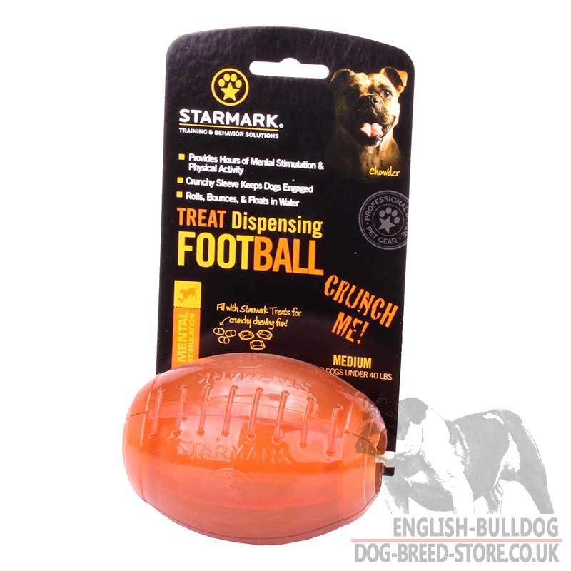Dog Treat Rugby Ball for Bulldog £23.50