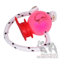 Dog Training Ball on Rope with MAXI Power-Clip Top-Matic