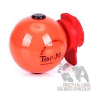 Dog Training Magnetic Ball Top-Matic with MAXI Power-Clip for Bulldog