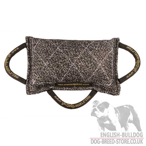 Bite Pillow with 3 Handles for British Bulldog, Dog Training Pad - Click Image to Close