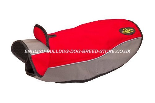 American Bulldog Dog Clothes, Warm Nylon Coat for Walking