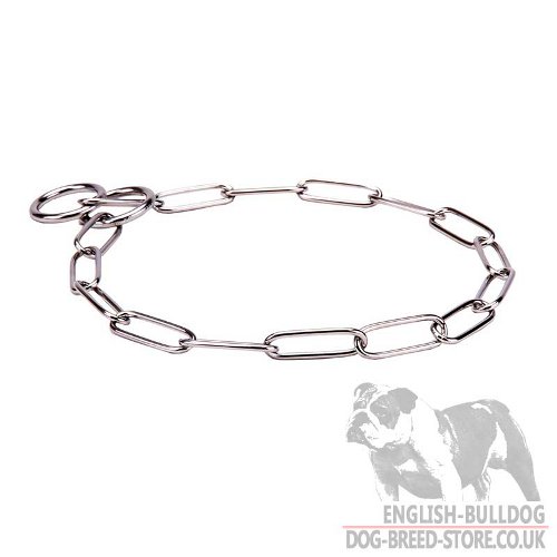 Iron Grey Dog Collar Fur Saver for Bulldog Obedience and Control