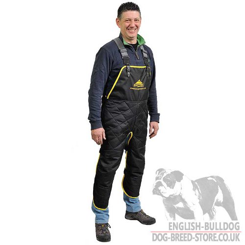 Apron-Jumpsuit for Bulldog Trainer, Free Movement and Protection