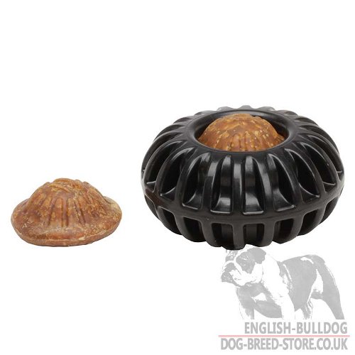 Dog Chew Treat Toy "Wheel" for Small Bulldogs and Puppies
