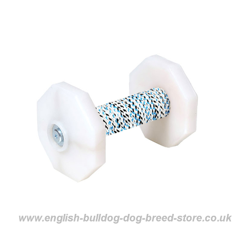Dog Dumbbell on Wooden Bar Covered with Fabric - 650 g