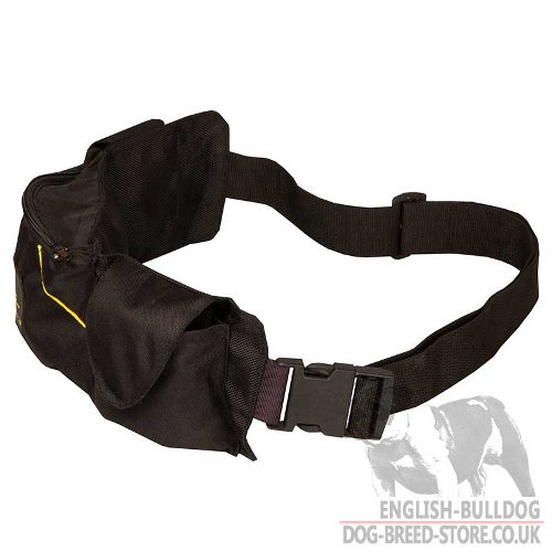 English Bulldog Dog Training Belt Pouch to Free Your Hands! - Click Image to Close