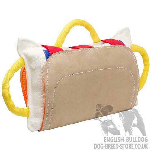 Dog Training Bite Pad with Leather Cover for Bulldog, Advanced
