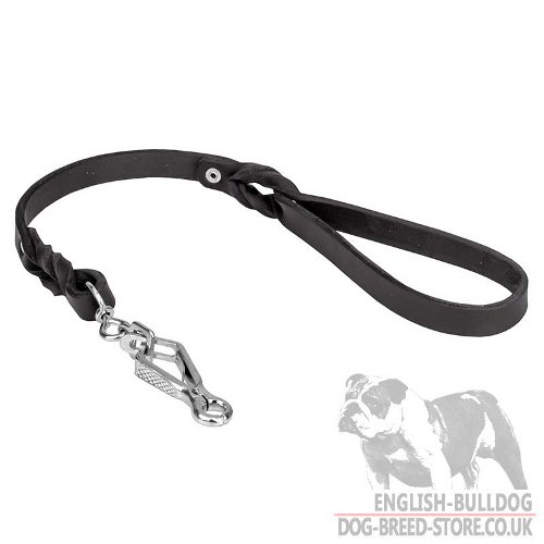 English Bulldog Leash Easy Walker with Scissor Type Snap Hook - Click Image to Close