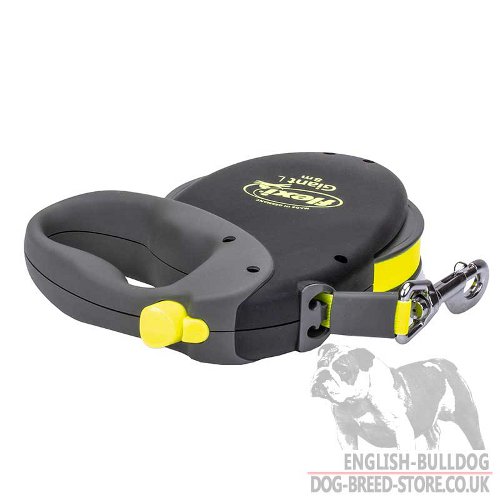 Reflective Flexi Tape Dog Lead for English Bulldog Easy Walking