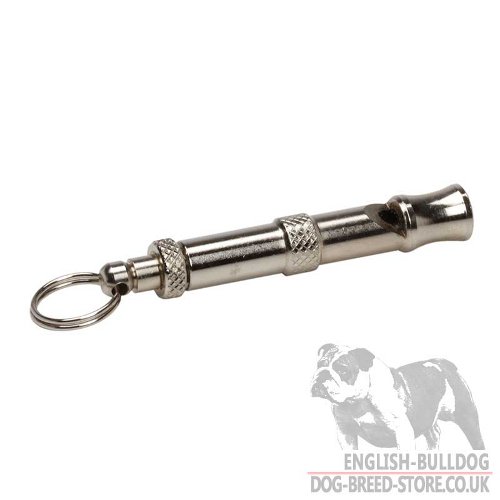 Chromized Dog Training Whistle Ultrasonic for English Bulldog
