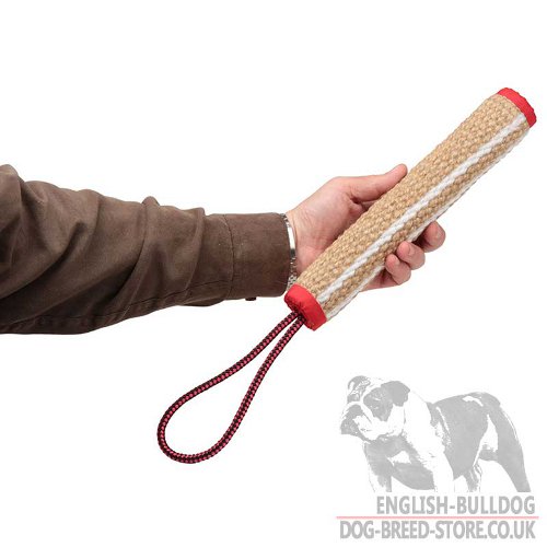 Give Your Bulldog Hard-Fought Battle Training with Jute Bite Tug - Click Image to Close