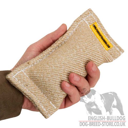 Bulldog Puppy Bite Work Training Jute Bite Tug Without Handles