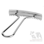 Bestseller! Dog Grooming Tool, Nickel-Plated Metal Rake for Bulldog Shedding