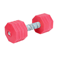 Schutzhund Dumbbells of 2 kg, 8 Removable Red Octagons Schutzhund Dumbbells of 2 kg, 8 Removable Red Octagons